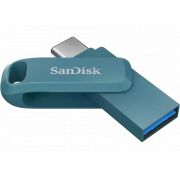 Флаш памет 64GB SanDisk Ultra Dual Go, син на супер цени