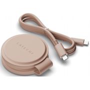Зарядно устройство SATECHI OntheGo 2-in-1 15W, розов на супер цени