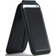 Стойка SATECHI Vegan-Leather Magnetic Wallet, черен на супер цени