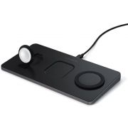 Безжично зарядно Satechi Trio Wireless Pad 15W, черен на супер цени