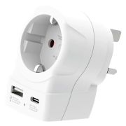 Адаптер  SKROSS Europe to UK USB AC20PD на супер цени