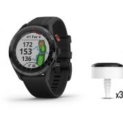 Комплект смарт часовник Garmin Approach S62, 47 мм, черен и сензори за голф Garmin Approach CT10 на супер цени