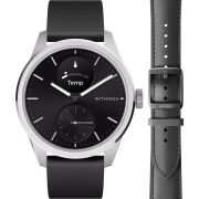 Комплект смарт часовник WITHINGS ScanWatch 2, 42 мм, черен и каишка WITHINGS Leather Wristband на супер цени