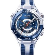 Комплект смартчасовник HUAWEI Watch Ultimate 2, 47 мм, сребрист/син и безжични слушалки HUAWEI FreeBuds 7i на супер цени