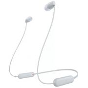 Безжични слушалки Sony WI-C100, бял на супер цени