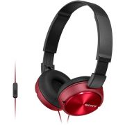 Слушалки Sony MDR-ZX310AP, червен на супер цени
