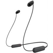 Безжични слушалки Sony WI-C100, черен на супер цени
