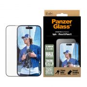 Стъклен протектор PanzerGlass UWF Aluminum Frame за Apple iPhone 16/ 15 на супер цени