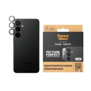 Стъклен протектор за камера PanzerGlass PicturePerfect за Samsung Galaxy S24+, прозрачен/черен на супер цени