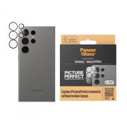 Стъклен протектор за камера PanzerGlass PicturePerfect за Samsung Galaxy S24 Ultra, прозрачен/черен на супер цени