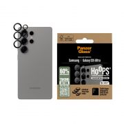 Стъклен протектор за камера PanzerGlass Hoops за Samsung Galaxy S25 Ultra, прозрачен/черен на супер цени