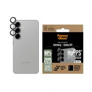 Стъклен протектор за камера PanzerGlass Hoops за Samsung Galaxy S25, прозрачен/черен на супер цени