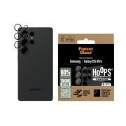 Стъклен протектор за камера PanzerGlass Hoops за Samsung Galaxy S25 Ultra, прозрачен/черен на супер цени