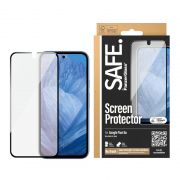 Стъклен протектор SAFE UWF за Google Pixel 8a, прозрачен/черен на супер цени