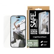 Стъклен протектор SAFE. Ultra-Wide Fit за Apple iPhone 16/15 на супер цени