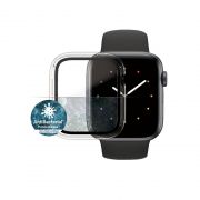 Стъклен протектор за часовник със силиконова рамка PanzerGlass Full Body за Apple Watch Series 4/5/6/SE, 44 mm на супер цени