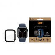 Стъклен протектор за часовник със силиконова рамка PanzerGlass Full Body за Apple Watch Series 7/8, 45 mm на супер цени