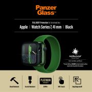 Стъклен протектор за часовник със силиконова рамка  PanzerGlass Full Body за Apple Watch Series 7, 41 mm на супер цени