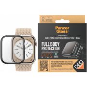 Стъклен протектор за часовник със силиконова рамка PanzerGlass FullBody за Apple Watch Series 8/7/9, 45 mm на супер цени