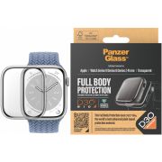 Стъклен протектор за часовник със силиконова рамка PanzerGlass FullBody за Apple Watch Series 9/8/7, 41 mm на супер цени