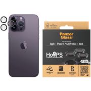Стъклен протектор за камера PanzerGlass Hoops за Apple iPhone 14 Pro/14 Pro Max, прозрачен/черен на супер цени