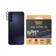 Стъклен протектор за камера PanzerGlass Hoops за Samsung Galaxy A15, прозрачен/черен на супер цени