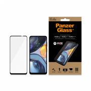 Стъклен протектор PanzerGlass Case Friendly за Motorola Moto G22/E32/E32s, прозрачен/черен на супер цени