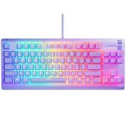 Геймърскa клавиатура SteelSeries Apex 3 TKL Lavander, лилав на супер цени