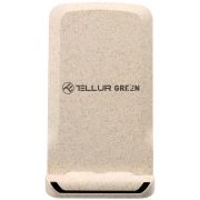 Безжично зарядно устройство Tellur Green Qi 15W, бежов на супер цени