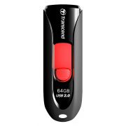 Флаш памет 64GB Transcend JetFlash 590K, черен/червен на супер цени