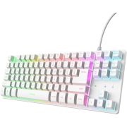 Геймърска клавиатура Trust GXT833 Thado TKL, бял на супер цени