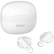 Безжични слушалки ttec AirBeat Crisp, бял на супер цени