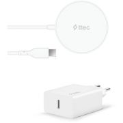 Безжично зарядно ttec AirCharger M+, бял на супер цени