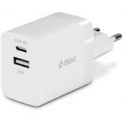 Зарядно устройство ttec SmartCharger Duo 45W, бял на супер цени