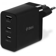 Зарядно устройство ttec SmartCharger Trio GAN 65W, черен на супер цени