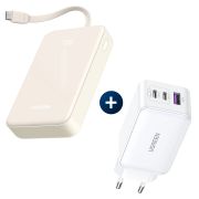 Комплект PowerBank Ugreen PB505 и зарядно устройство Ugreen CD224 65W на супер цени