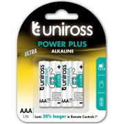 Алкални батерии Uniross AAA Power Plus 1.5V на супер цени