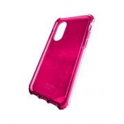 Гръб Cellular Line Tetra Force за iPhone X, розов на супер цени