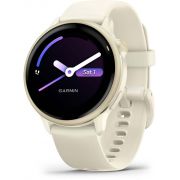 Смарт часовник Garmin Vivoactive 6, 42 мм, светлозлатист/светлобежов на супер цени