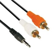 Кабел VCOM 3.5 мм жак към 2x RCA на супер цени