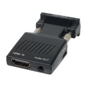 Адаптер VCOM VGA към HDMI и 3.5 мм жак на супер цени