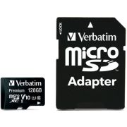Карта памет 128GB microSDXC Verbatim Premium U1 + SD адаптер на супер цени