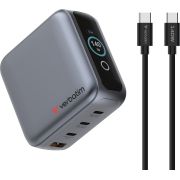 Зарядно устройство Verbatim Mini GaN Charger 140W, сив на супер цени