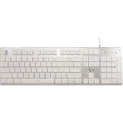 Геймърска клавиатура White Shark TACHI, бял на супер цени