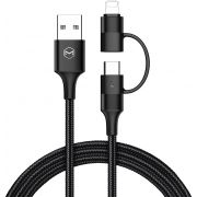 Кабел Xmart USB към USB-C+Lightning на супер цени