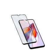 Стъклен протектор Cellular Line за Xiaomi Redmi 12C, прозрачен/черен на супер цени