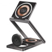 Зарядно устройство Promate LucidFold-Trio 3-in-1 15W, черен на супер цени