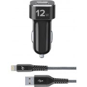 Зарядно устройство Cellular Line Tetra Force 12W, черен на супер цени