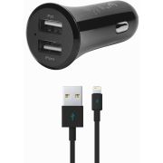 Зарядно устройство ttec Quantum Duo 5W/12W, черен на супер цени