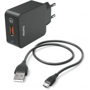 Зарядно устройство Hama Quick Charger 19.5W, черен на супер цени